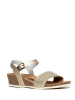 Sunbay Leder-Keilsandaletten "Rita" in Gold