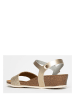 Sunbay Leder-Keilsandaletten "Rita" in Gold