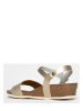 Sunbay Leder-Keilsandaletten "Rita" in Gold