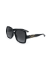 Jimmy Choo Damen-Sonnenbrille in Schwarz/ Dunkelblau