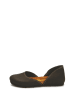 Comfortfusse Leder-Ballerinas in Schwarz