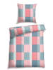 Schiesser Renforcé-Bettwäsche-Set "Allain" in Rosa/ Blau