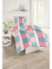 Schiesser Renforcé beddengoedset "Allain" lichtroze/blauw