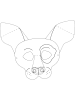 folia PAPER Kindermaskers "Dieren" wit - 6 stuks
