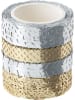 folia PAPER Klebeband "Hotfoil" in Silber/ Gold - 4x 5 m