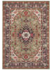 Nouristan Kurzflor-Teppich "Skazar" in Beige/ Grün