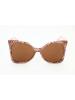 Karl Lagerfeld Damskie okulary przeciwsłoneczne w kolorze jasnoróżowo-brązowym