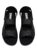 Camper Leder-Sandalen "Oruga" in Schwarz