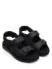Camper Leder-Sandalen "Oruga" in Schwarz