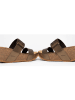 BACKSUN Sleehakslippers bronskleurig