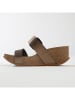 BACKSUN Sleehakslippers bronskleurig