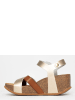 BACKSUN Keilsandaletten in Gold