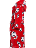 Playshoes Badjas "Voetbal" rood/meerkleurig