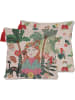 Folkifreckles Kissenhülle "Frida and Jungle" in Beige - (L)45 x (B)45 cm
