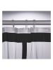 Sealskin Duschvorhang "Brix" in Transparent/ Schwarz  - (L)200 x (B)180 cm