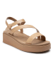 Foreverfolie Keilsandaletten in Beige