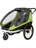 Hamax Przyczepka sportowa 2w1 "Traveller" w kolorze szaro-zielonym dla dzieci