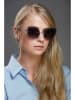 Guess Damskie okulary przeciwsłoneczne w kolorze srebrno-fioletowym