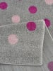 Kids love rugs Dywan "Confetti" w kolorze srebrnoszaro-jasnoróżowym