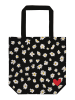 moses. Shopper bag "Daisies Bio" w kolorze czarnym - 37 x 38 cm