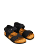 Moosefield Leder-Sandalen in Dunkelblau
