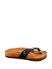 Moosefield Leren teenslippers zwart