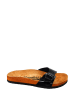 Moosefield Leren slippers zwart