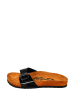 Moosefield Leren slippers zwart