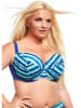 Kris Line Biustonosz bikini "Hokkaido" w kolorze niebiesko-turkusowym