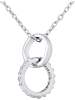 Wishlist Silber-Halskette "Alliances" mit Schmuckelementen - (L)42 cm