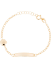 L instant d Or Gouden armband "Barre dorée" met sierelementen