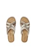 TOMS Pantoletten "Val" in Grau/ Beige