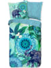 Hip Satin-Bettwäsche-Set "Isara" in Blau