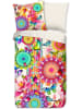 Hip Satin-Bettwäsche-Set "Feliz" in Bunt