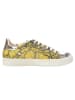 Goby Leren sneakers geel/zilverkleurig