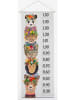 Folkifreckles Messlatte "Floral Friends" in Grau/ Bunt - (B)30 x (H)155 cm