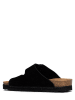 BAYTON Skórzane klapki "Benalla" w kolorze czarnym