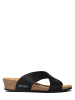 BAYTON Klapki "Grenade" w kolorze czarnym na koturnie