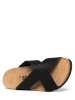 BAYTON Klapki "Grenade" w kolorze czarnym na koturnie