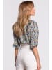 made of emotion Blouse wit/lichtblauw/geel