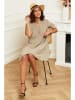 Le Monde du Lin Leinen-Kleid in Taupe