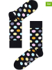 Happy Socks 2er-Set: Socken "Big Dots" in Schwarz/ Bunt