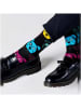 Happy Socks Skarpety "Dog" w kolorze czarnym ze wzorem