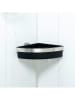 AMARE Kosz w kolorze czarnym pod prysznic - 31 x 7 x 22 cm