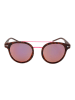 Polaroid Damskie okulary przeciwsłoneczne w kolorze brązowo-jasnoróżowym