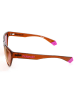 Polaroid Damskie okulary przeciwsłoneczne w kolorze jasnobrązowo-jasnoróżowym