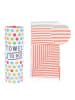 Towel to Go Strandtuch "Towel To Go" in Orange/ Beige - (L)180 x (B)100 cm