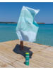 Towel to Go Strandtuch "Towel To Go - Bali" in Türkis/ Grün - (L)180 x (B)100 cm