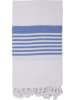 Towel to Go Strandtuch "Towel to Go - Madagaskar" in Weiß/ Blau - (L)180 x (B)100 cm