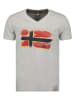 Geographical Norway Shirt "Joasis" lichtgrijs